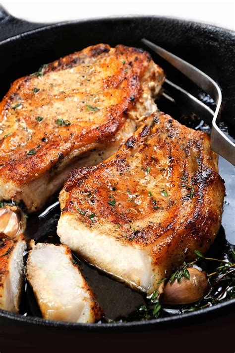 Pan seared brined pork chops – Artofit