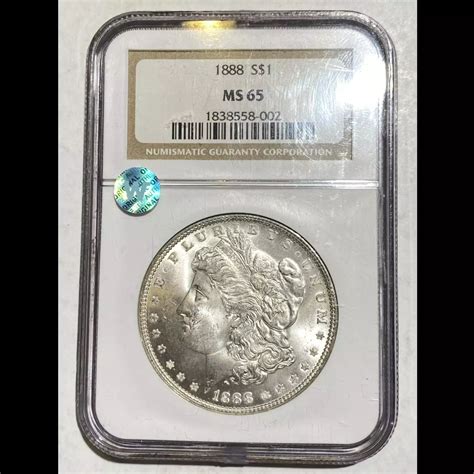 1888 Morgan Silver Dollar NGC MS-65 Sight White - Bob Paul Rare Coins