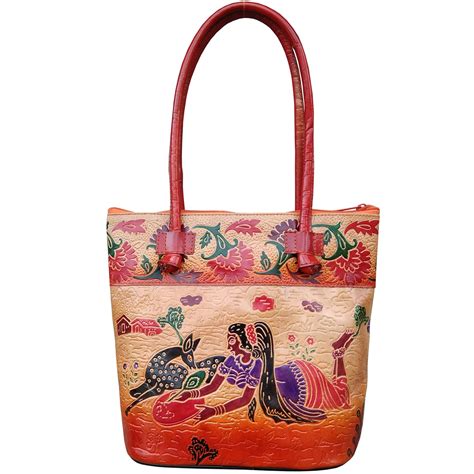 Buy Ananya Leather Handicraft Shantiniketan Genuine Leather Shakuntala ...