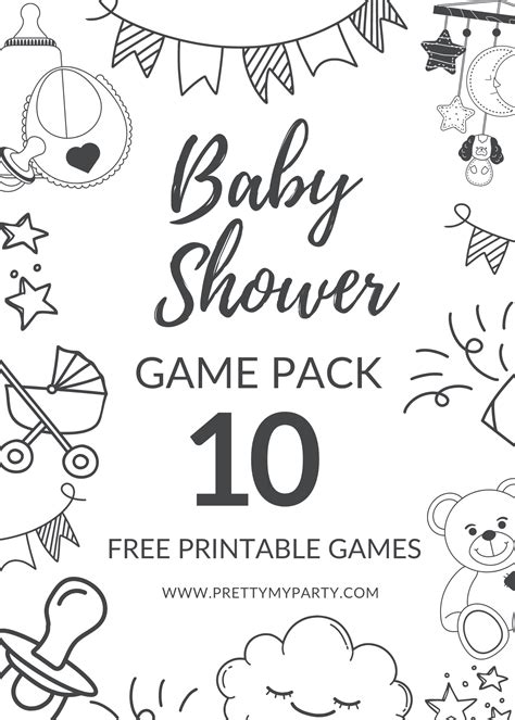 Baby Shower Games Printable Worksheets - Printable Holiday Crafts