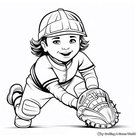 Softball Coloring Pages - Free & Printable!