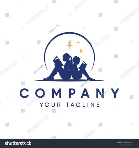 Two Girls Reading Books On White Stock Vector (Royalty Free) 2239023713 ...