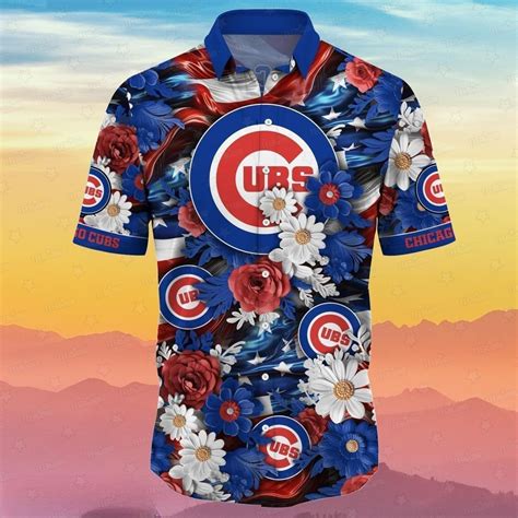 Chicago Cubs Floral Paradise Hawaiian Shirt - TeeAloha