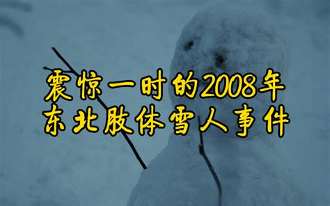 震惊一时的2008年东北肢体雪人事件_哔哩哔哩_bilibili