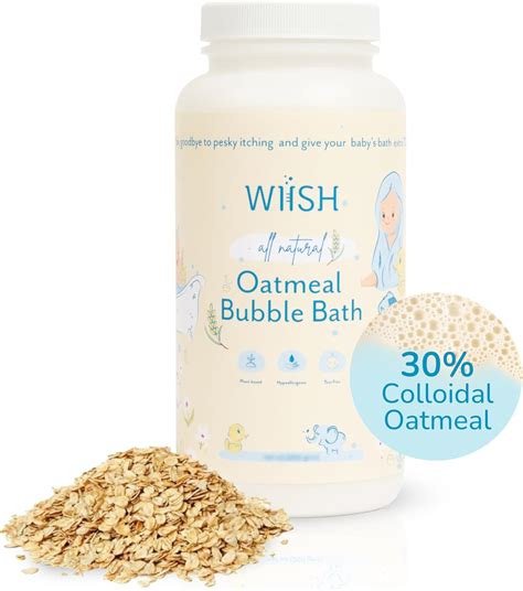 Amazon.com: WIISH Baby Oatmeal Bubble Bath - Baby Bubble Bath for ...