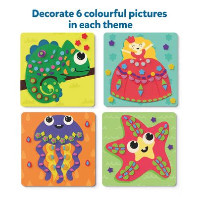 Foam Stickers Combo For Kids - No Mess Sticker Art Kit | Skillmatics
