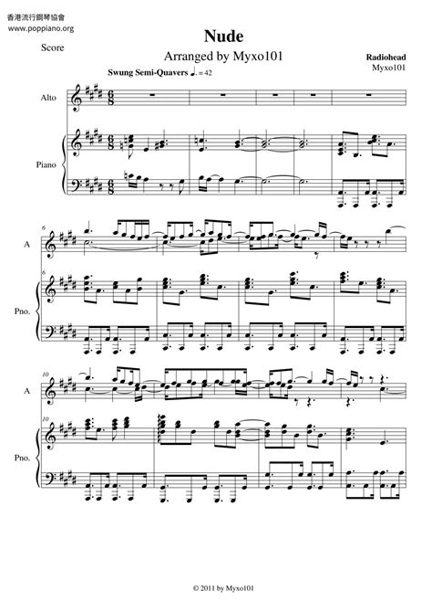 Radiohead-Nude Sheet Music pdf, - Free Score Download ★
