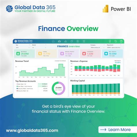 Power Query Financial Dashboard 的图像结果