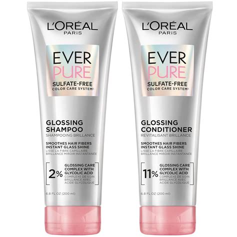 Amazon.com : L'Oreal Paris Glossing Sulfate Free Shampoo and ...
