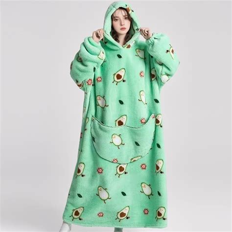 Extra Large Wearable Fleece Blanket Hoodie for Women and Men - Super ...