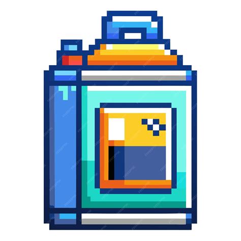 La lata de pintura en aerosol Retro Pixel Art | Vector Premium generado ...