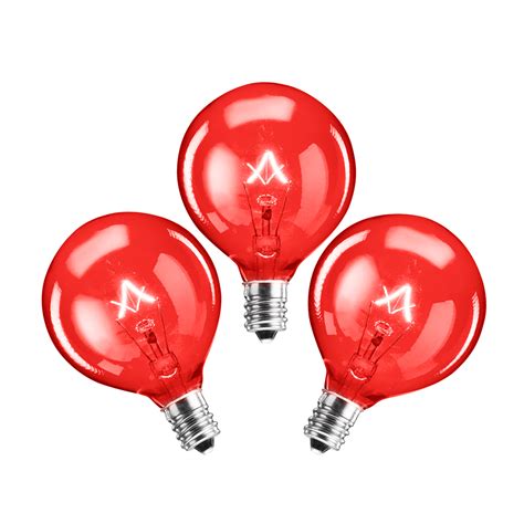 25-Watt Light Bulb - 3-pack - Red