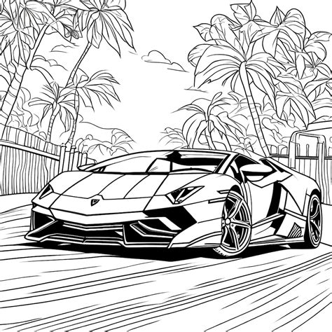 Super Cars Coloriage Lamborghini Ferrari Bugatti Porsche 20 Pages - Etsy France