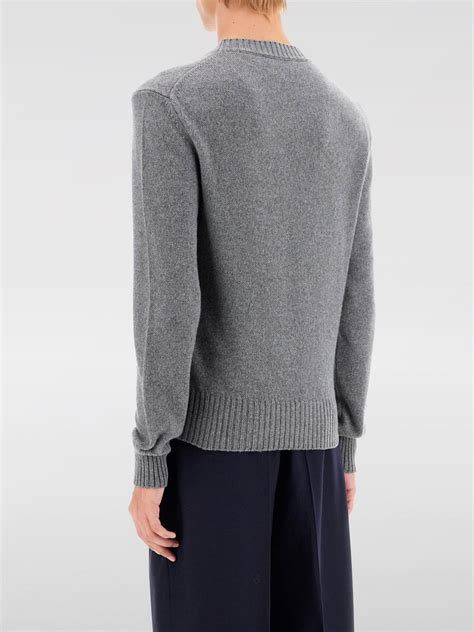 AMI PARIS: Sweater men - Grey | Ami Paris sweater HKS057005 online at ...