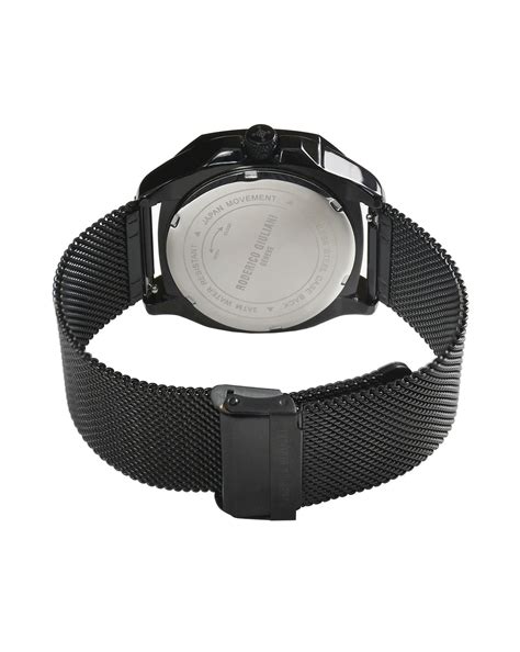 Black Dial Black Mesh Strap Men's Analog Watch – RODERICO GIULIANI