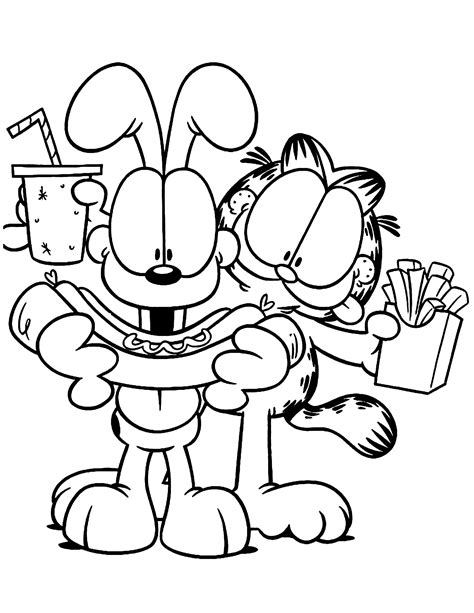 Garfield Printable Coloring Pages