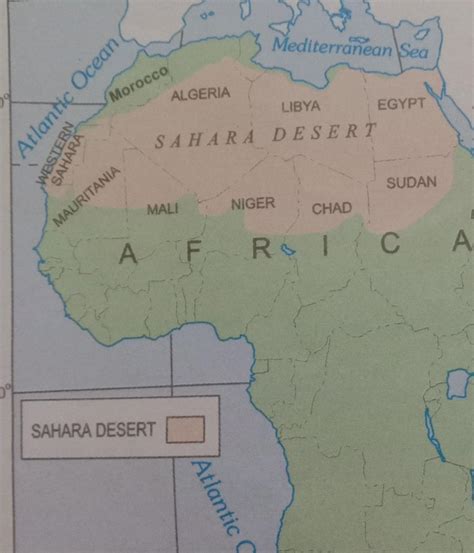 Sahara Desert On World Map