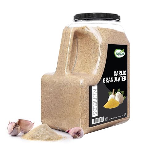 Nufields Gourmet, Granulated Garlic Powder, 6 LB, Garlic Powder ...
