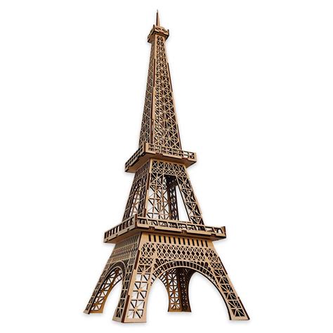 Webby DIY 3D Wooden Art & Craft Eiffel Tower Model Kit, Show Piece ...