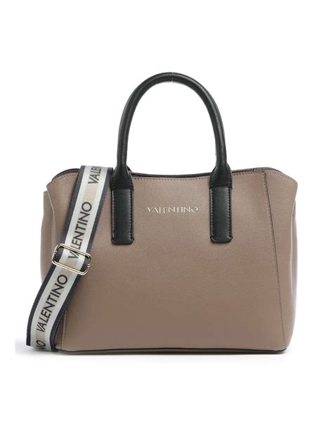 Bolso de Mano Doble Asa con Bandolera Cous Valentino Bags Taupe