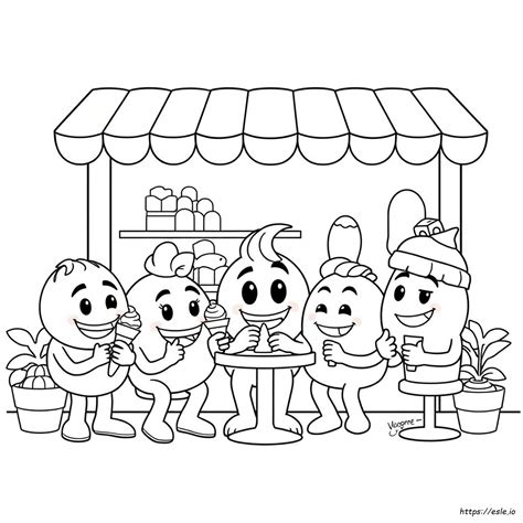 Emoji Movie Characters Coloring Pages