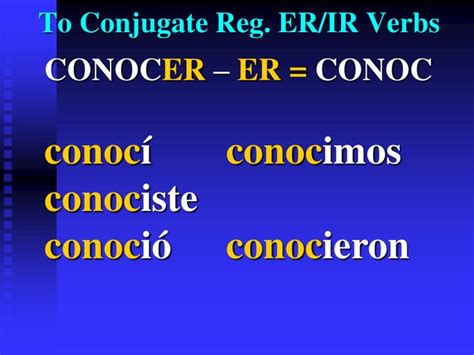 PPT - The Preterite Tense for regular verbs PowerPoint Presentation ...