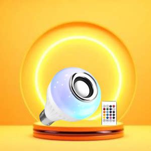 Buy GUGGU Bluetooth Music Bulb Speaker With Remote Control Change Disco ...