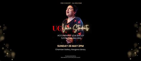 UC Voice Students - Free Sunday Concert, Chamber Gallery Rangiora, 26 ...