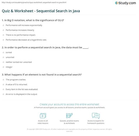 Image result for Sequential Search Java