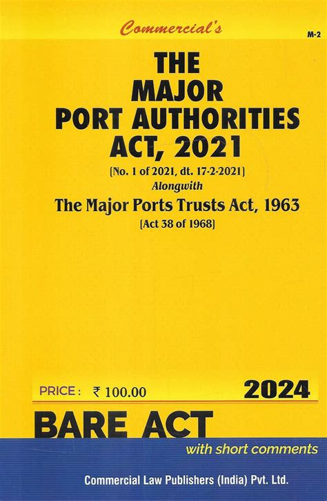 The Major Port Authorities Act, 2021 available at M&J Services - The ...