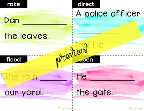 Verb Tenses Activities