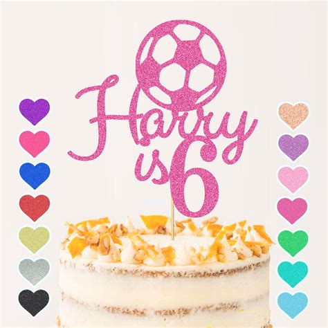 Personalised Cake Topper Party Birthday Football | Ubuy India