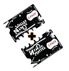 BAMBBLE Ninja Pocket Tool 18 in 1 Multi Utility [2 Pack] Multi-Purpose ...