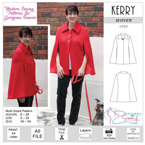 Modern Cape Sewing Pattern at Verna Vanwinkle blog