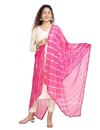 Buy HELLA FASHIONS Women's Soft Silky 2.5 Meter Chiffon Dupatta Pack of ...