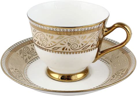 Buy SkyKey Tea Cups Bone China, Multicolour, (Set of 6) Online at Low ...