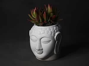 BRAHMZ Ceramic Planters, Table Top Indoor Planter Pot White Ceramic ...