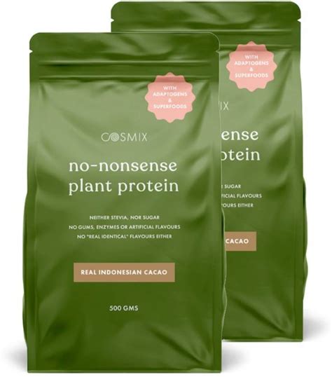 COSMIX No-Nonsense | Organic Rice & Pea Isolate| 24g Protein/Serving ...