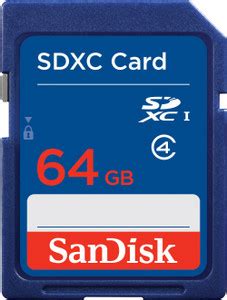 SanDisk SDSDB-064G-B35 SDB 64 SDXC Class 4 40 Mbps Memory Card ...