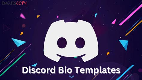 Discord Bio Templates - Emojis Copy Paste