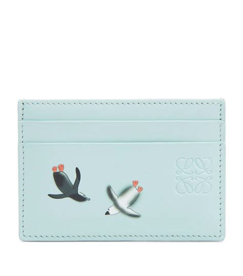 Loewe X Suna Fujita Leather Card Holder in Blue | Lyst UK