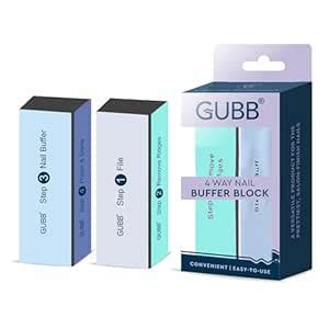 GUBB 4-Way Nail Buffer, Shiner, and Filer Set - Multicolour ...