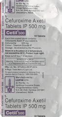 Cetil 500 Tablet: Uses, Side Effects, Price, Dosage & More Info - PharmEasy