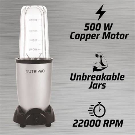 NutriPro Blender 500 W Juicer Mixer Grinder Price in India - Buy ...