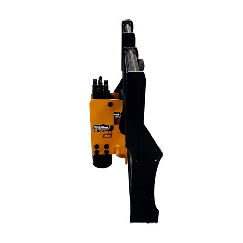 350E T-Rex Fork Rail Montana Post Driver on Stout Walk Through Pallet