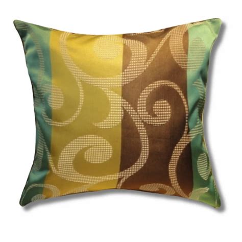 Cushion Covers - Cushion Covers Crush Leaves 15 x 15 Inch Hand Made ...