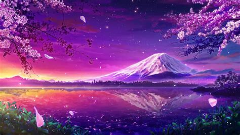 Mount Fuji Cherry Blossom Live Wallpaper - WallpaperWaifu