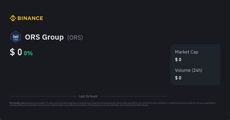ORS Group Price Today | ORS to USD Live Price, Market Cap & Chart