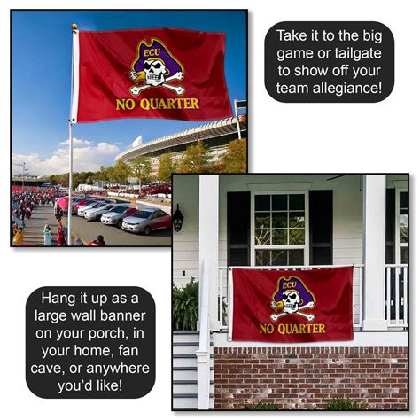 ECU Pirates No Quarter Flag - State Street Products