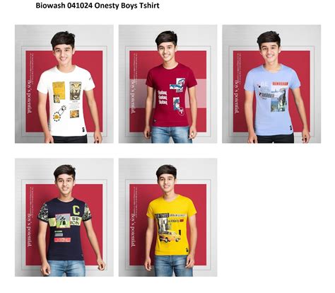 Biowash 041024 Onesty Boys Tshirt Manufacturer India – Kavya Style Plus